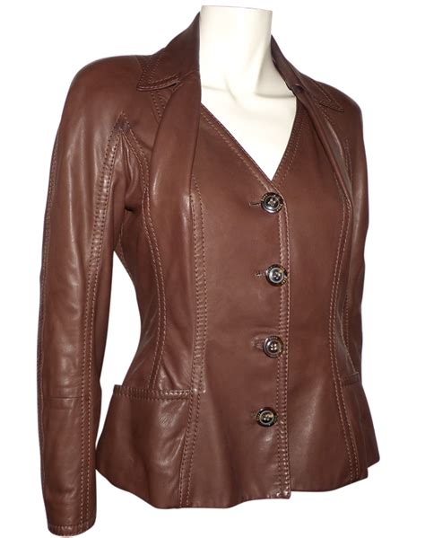 blouson d'aviateur dior|Veste Cuir d'agneau marron .